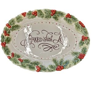 HTF FITZ & FLOYD BAKED WITH LOVE COOKIE PLATTER 42-110 New W Box gift Christmas